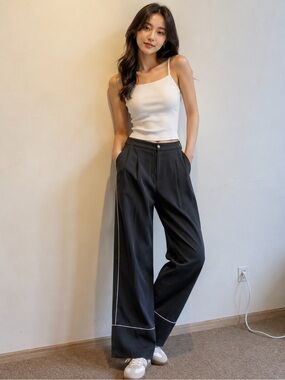 Icicle silk pants
